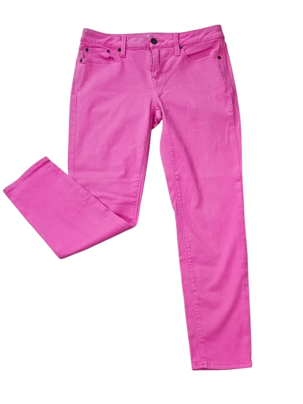 Pink Skinny Ankle Jeans